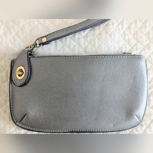 Joy Susan Mini Crossbody Leather Wristlet Clutch